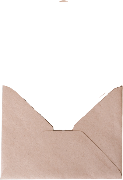 Cut Out Photo of an Open Envelope